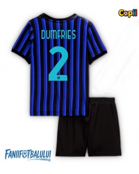 Inter Milan Denzel Dumfries #2 Echipament de Fotbal Replică 2025-26 Copii Acasa (+ Șorturi)